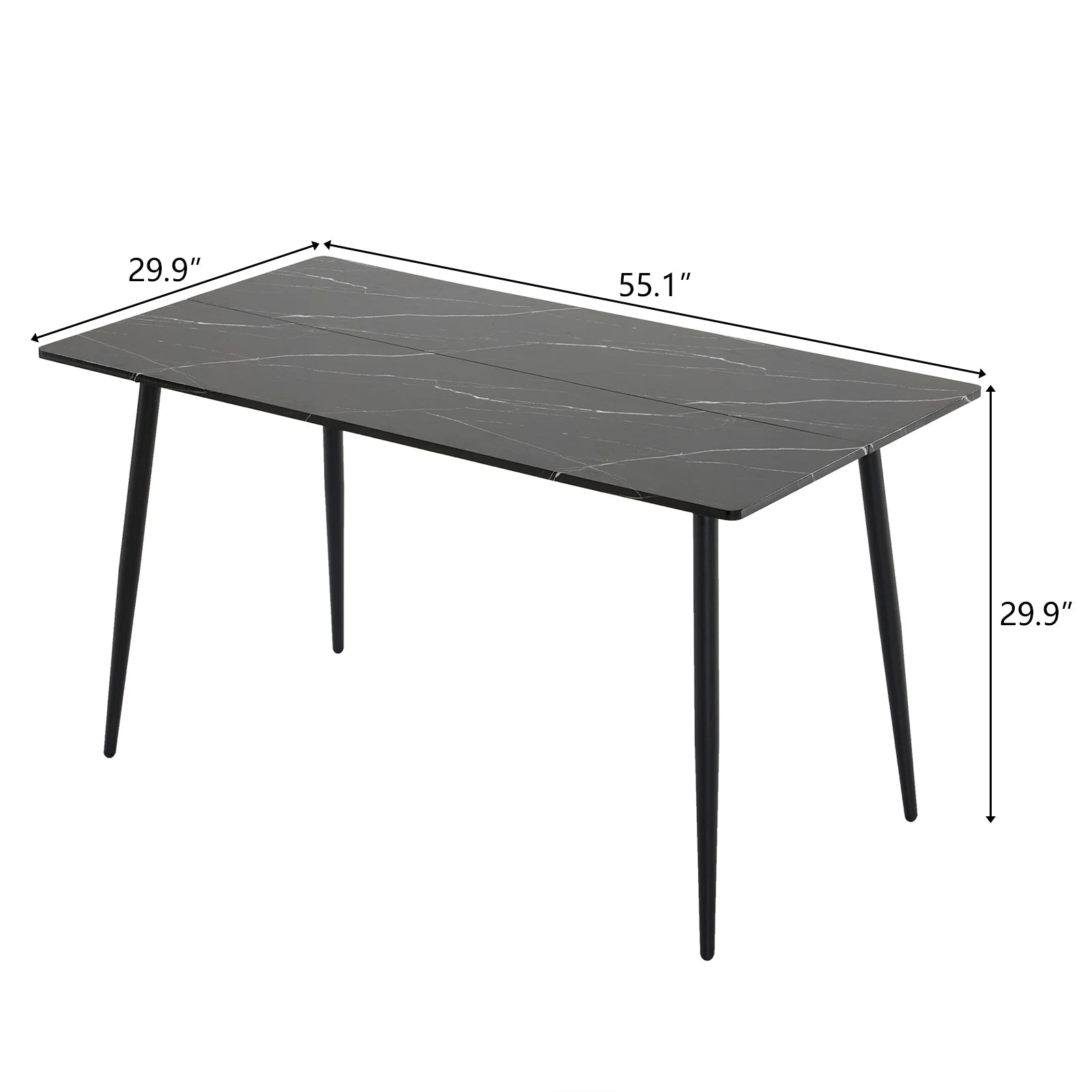 Disassemble rectangular table with arc