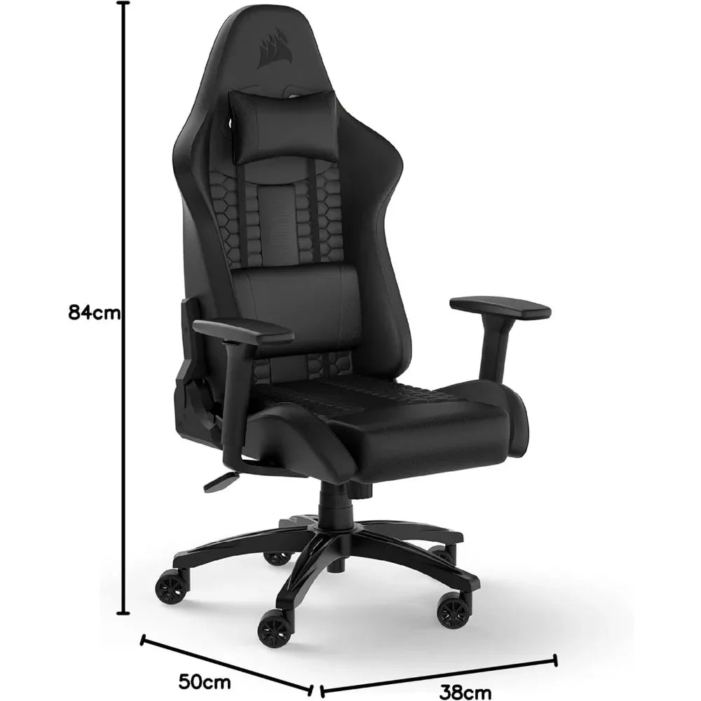 TC100 Relaxed Gaming Chair, One Size, Black